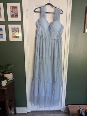 ardent maxi dress Ardent Cowl Neck Tie Back Satin Maxi Dress in Champagne